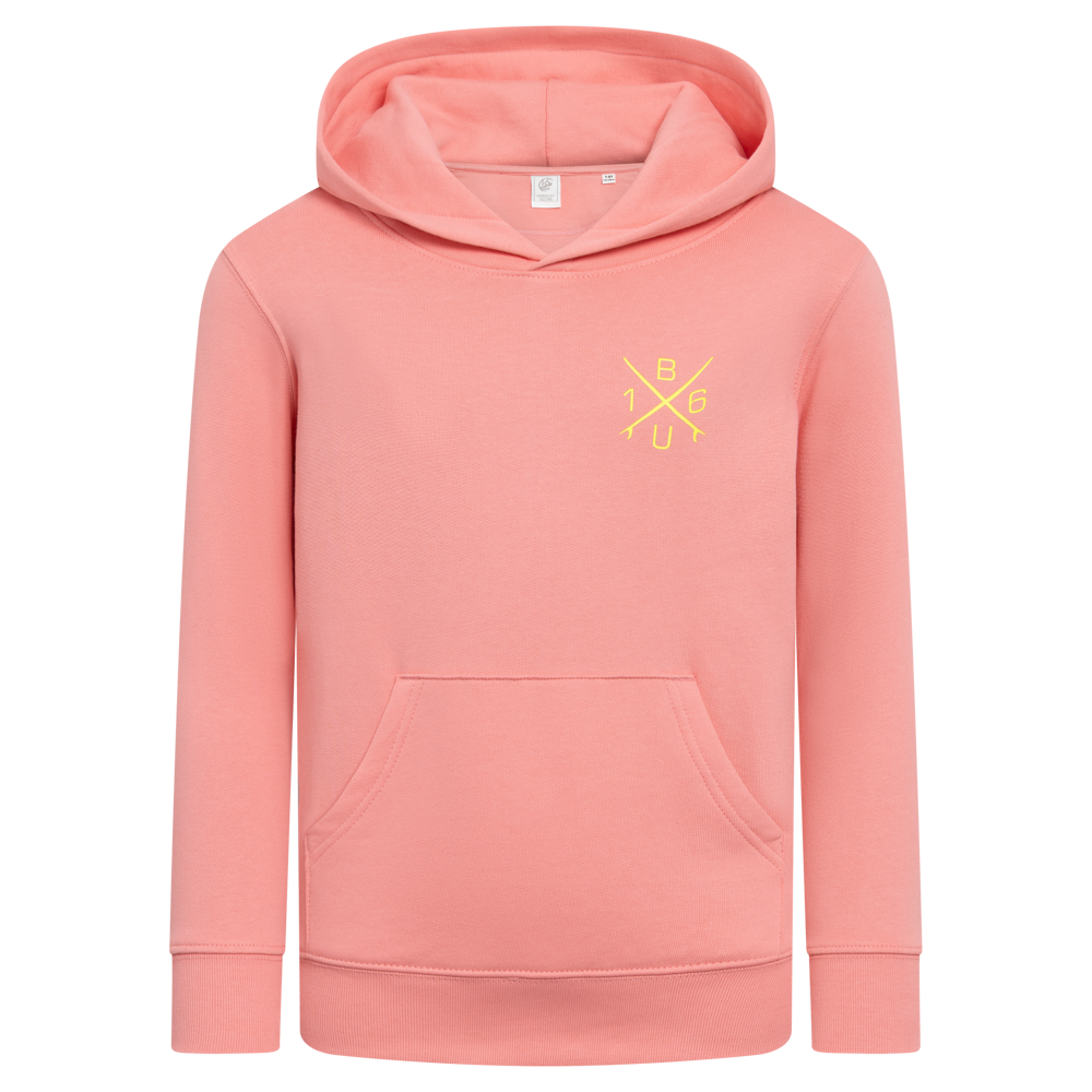 BU16 Hoodie Kreuzlogo gelb Unisex