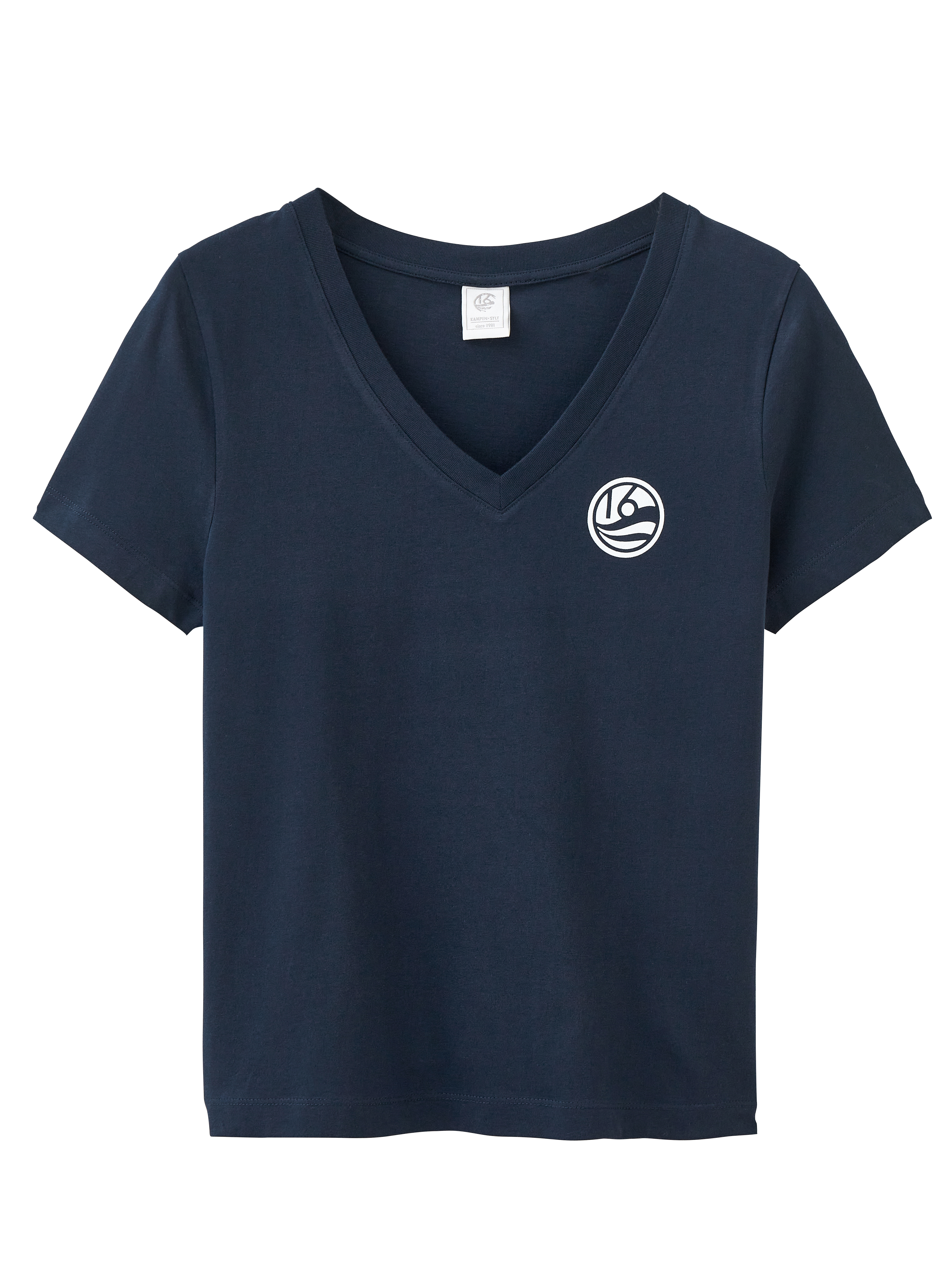 BU16 T-Shirt 'NEGATIV' V-Neck Damen