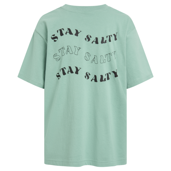 Damen T-Shirt Stay Salty Welle